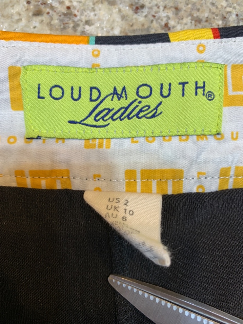 Loudmouth Ladies Golf Skort Skirt US Size 2 Preppy Pickle Ball Tennis Geometric - Picture 10 of 12
